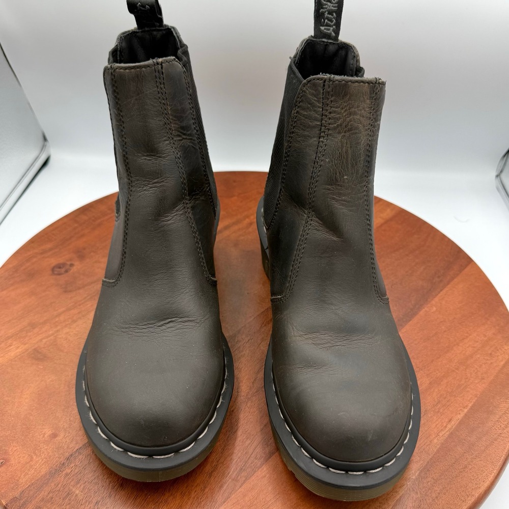 Doc Martens Cadence Rugged Leather Heeled‎ Chelsea Boots Womens 9 Chunky Grunge